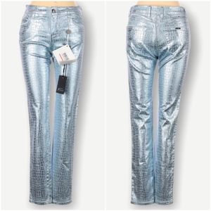 NWT - Marciano Metallic Blue Jeans